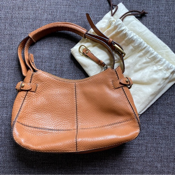 Cole Haan Handbags - Cole Haan Rusty Brown Orange Leather Hobo Shoulder Bag with Dust Bag